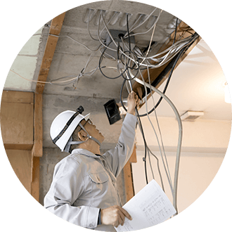 リフォーム時の配線工事のイメージ